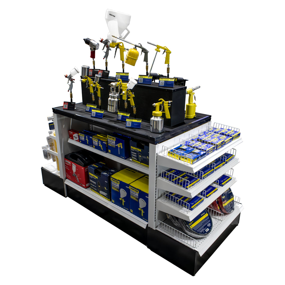 GONDOLA CON HERRAMIENTAS NEUMATICAS Y ACCESORIOS, 360 PIEZAS SKU GONEUC0