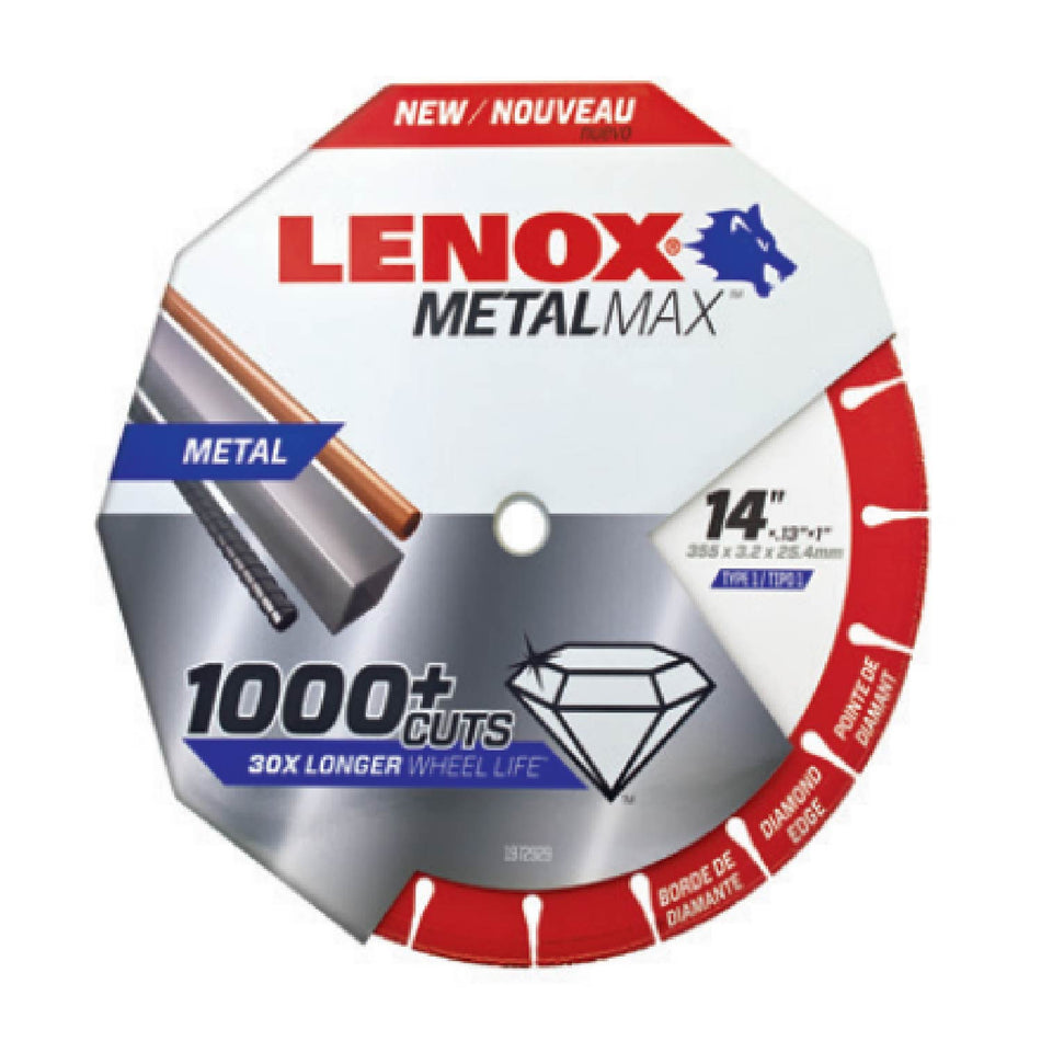 DISCO DE CORTE DE DIAMANTE METALMAX DE 14 X 1 PLG SKU HLX929