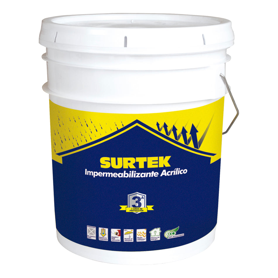 CUBETA DE IMPERMEABILIZANTE 19 LT COLOR BLANCO CON PROTECCION DE 3 AÑOS SKU IMB30