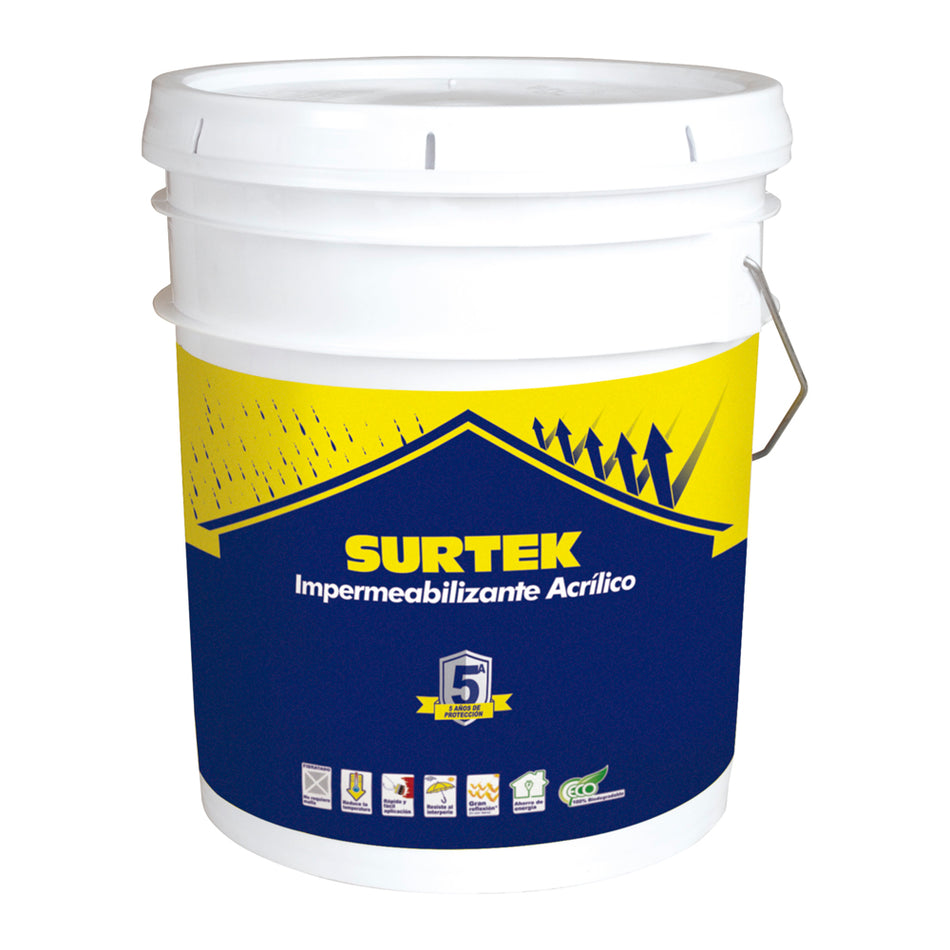 CUBETA DE IMPERMEABILIZANTE 19 LT COLOR BLANCO CON PROTECCION DE 5 AÑOS SKU IMB50