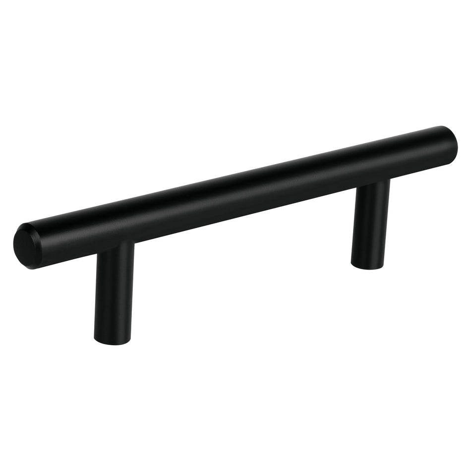 Jaladera de acero 96 mm, estilo 'Cilindro', negro, Hermex SKU JAL-0361