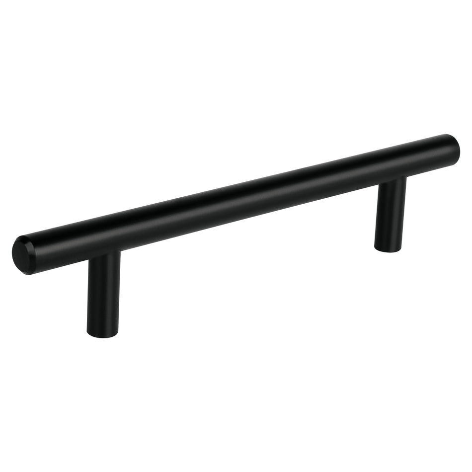 Jaladera de acero 128 mm, estilo 'Cilindro', negro, Hermex SKU JAL-0362