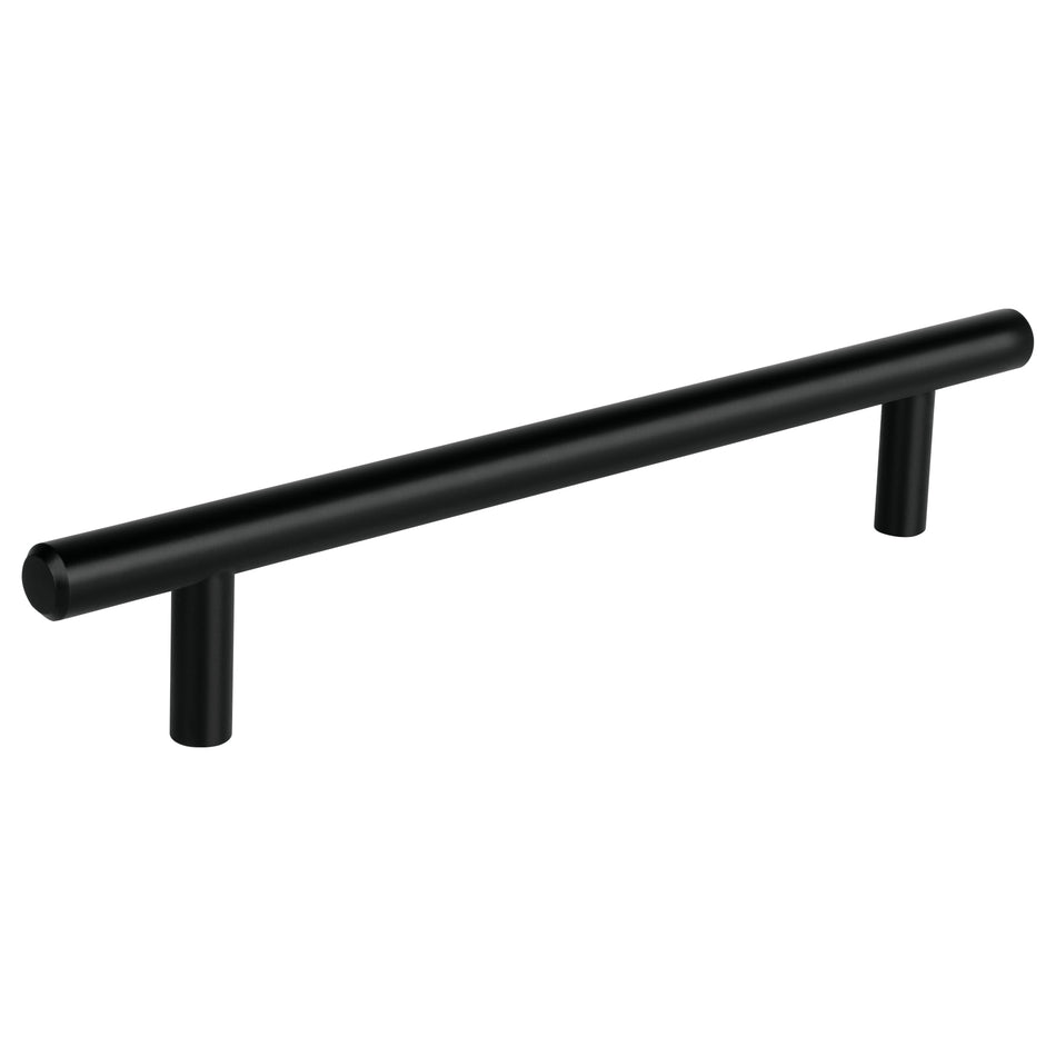 Jaladera de acero 160 mm, estilo 'Cilindro', negro, Hermex SKU JAL-0363