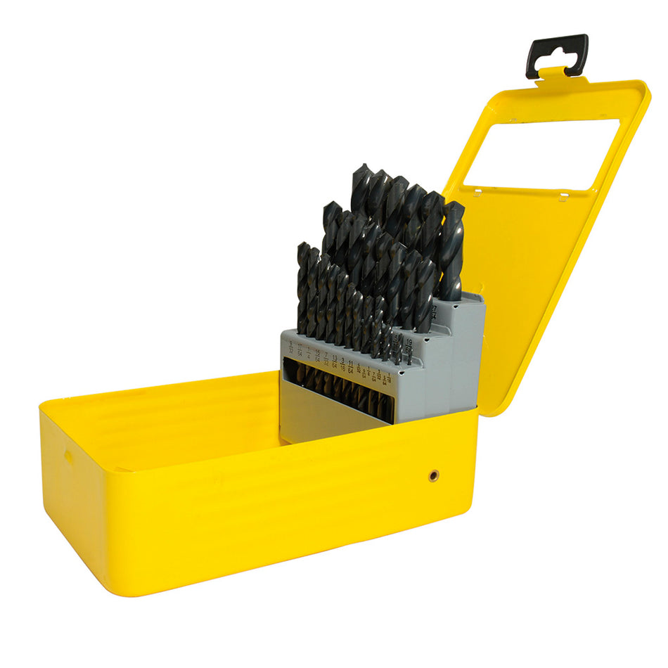 JUEGO DE BROCAS NEGRAS DE ACERO DE ALTA VELOCIDAD ZANCO RECTO, 29 PIEZAS SKU JBAVN290