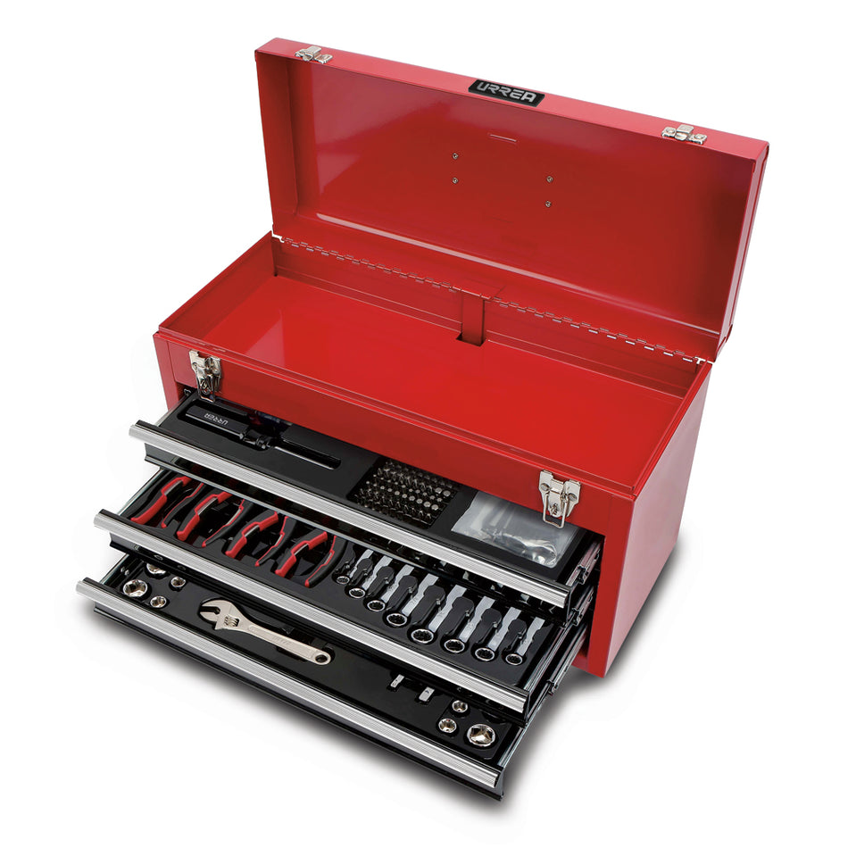 JUEGO COMBINADO DE HERRAMIENTA EN CAJA METALICA 178 PIEZAS SKU JCM01
