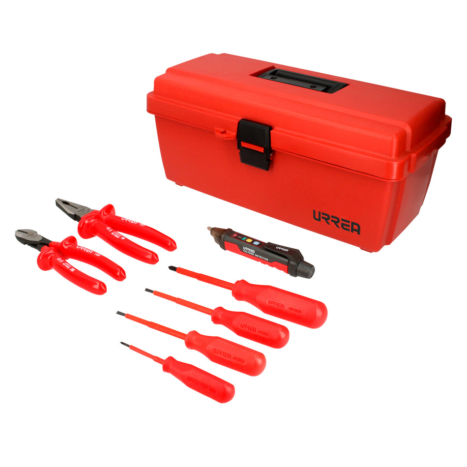 JUEGO COMBINADO DE HERRAMIENTA PARA ELECTRICISTA 1000 V 8 PIEZAS SKU JE8A