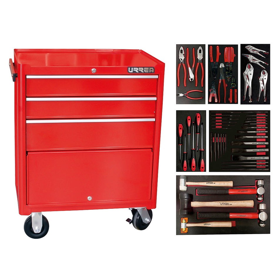 JUEGO INDUSTRIAL CON ORGANIZACION MODULAR DE 3 GAVETAS 50 PIEZAS CON GABINETE I27M3 SKU JI50