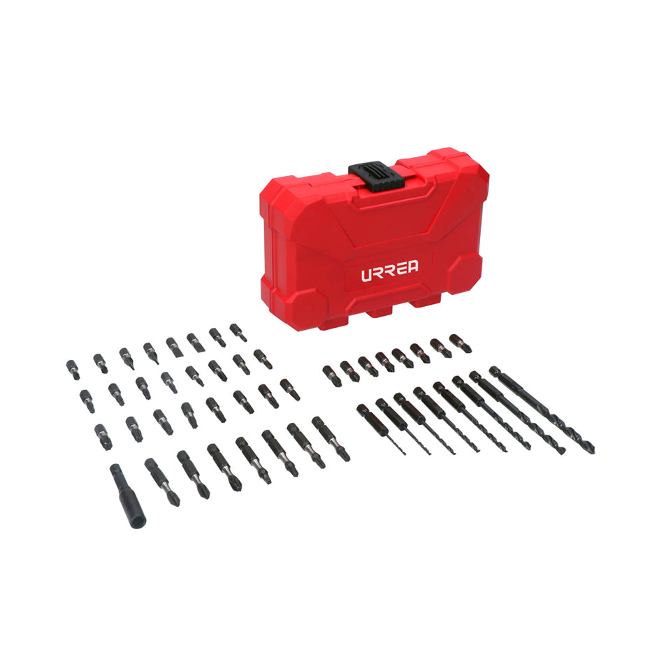JUEGO DE PUNTAS Y ACCESORIOS CON SISTEMA DE AMORTIGUACION DE IMPACTO 48 PIEZAS SKU JUP48
