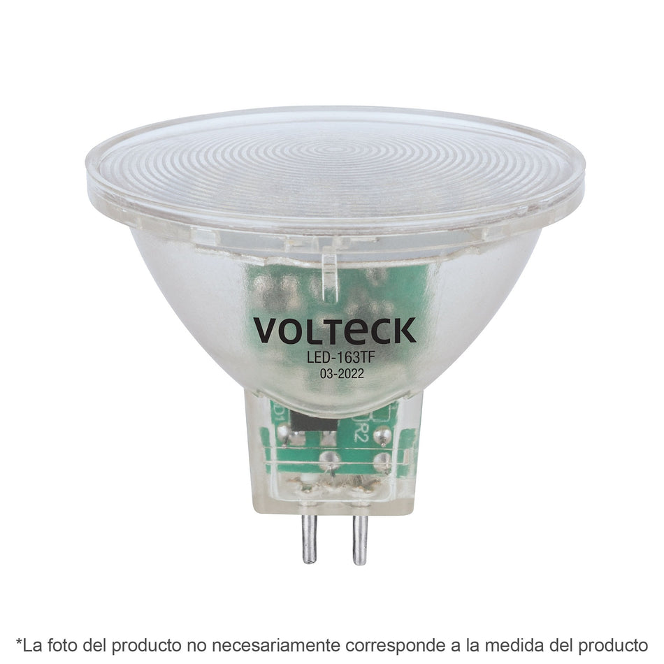 Lámpara trans. de LED 3W MR16 base GU5.3 luz cálida, blíster SKU LED-163TC0