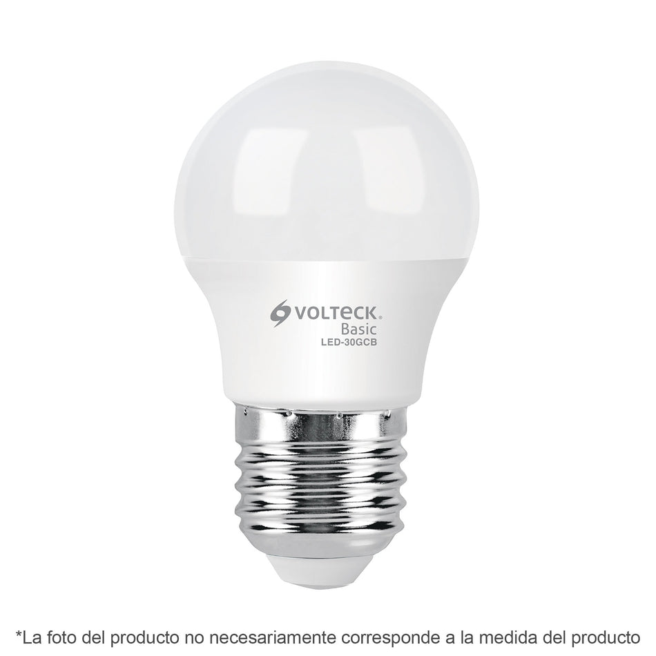 Lámpara LED G45 3 W (equiv. 25 W), luz de día, caja, Basic SKU LED-30GFB0