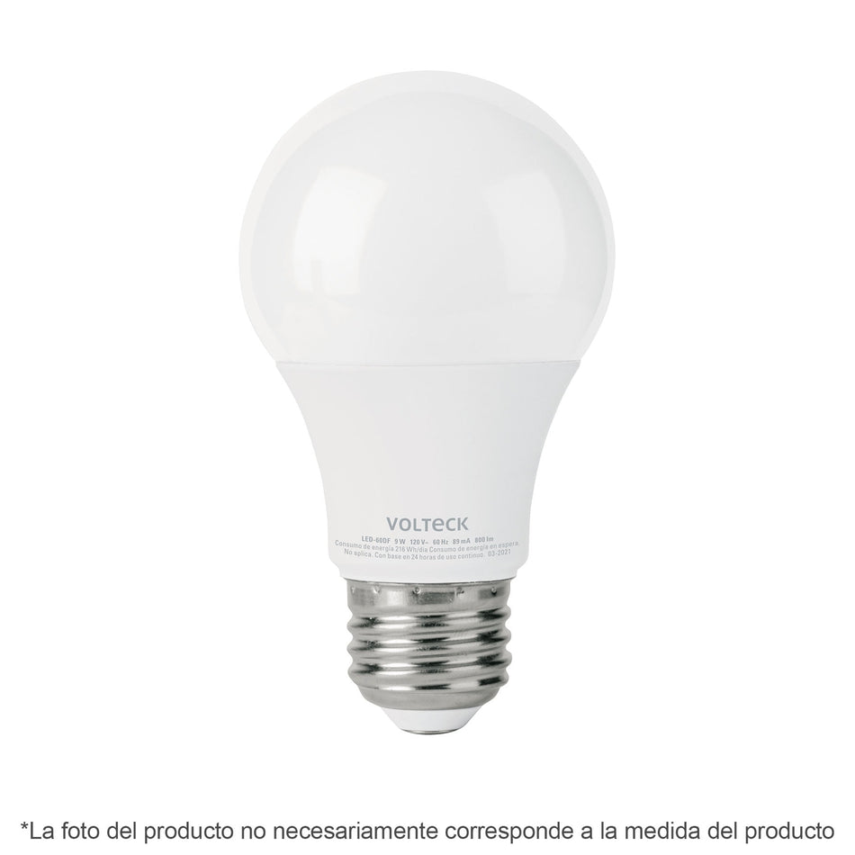 Lámpara de LED atenuable tipo bulbo 9 W luz cálida, blíster