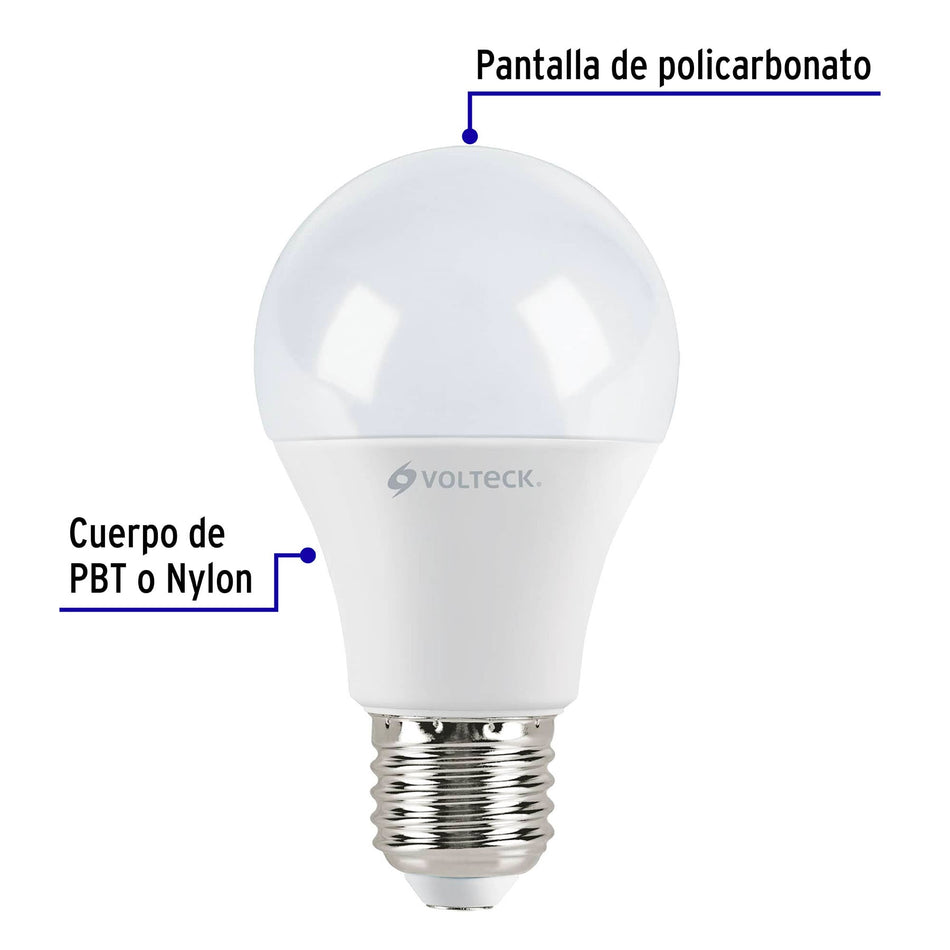 Pack de 4 lámparas LED A19 9 W (equiv. 60 W), luz de día SKU LED-60FX40