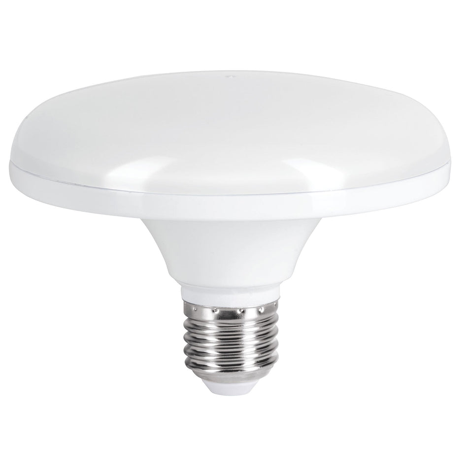 Lámpara LED tipo OVNI 12 W (equiv. 75 W), luz cálida, caja SKU LEDCI-75C0