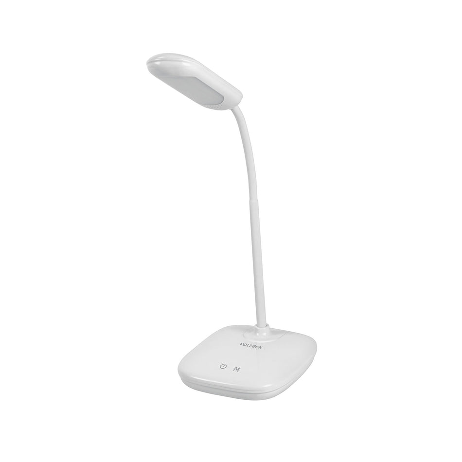 Lámpara de LED 5W cuello flexible para escritorio, Volteck SKU LES-100L0