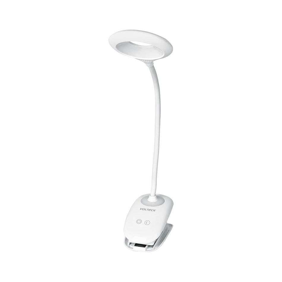 Lámpara escritorio LED 4 W recargable c/clip, 3 intensidades SKU LES-40L0