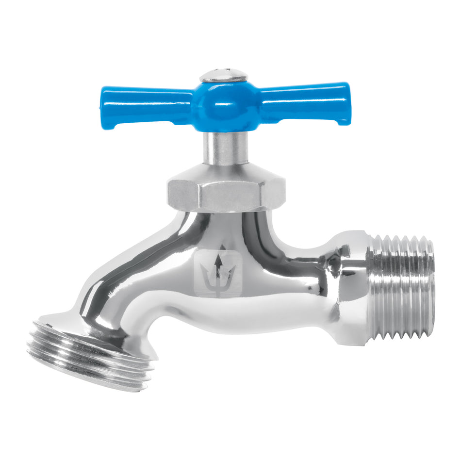 Llave para manguera, de latón cromado, 130 g, 1/2', Foset SKU LLJ-130C