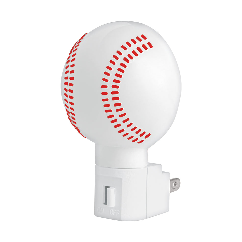 Luz de noche con lámpara E12, pelota de béisbol, Volteck SKU LUZ-150