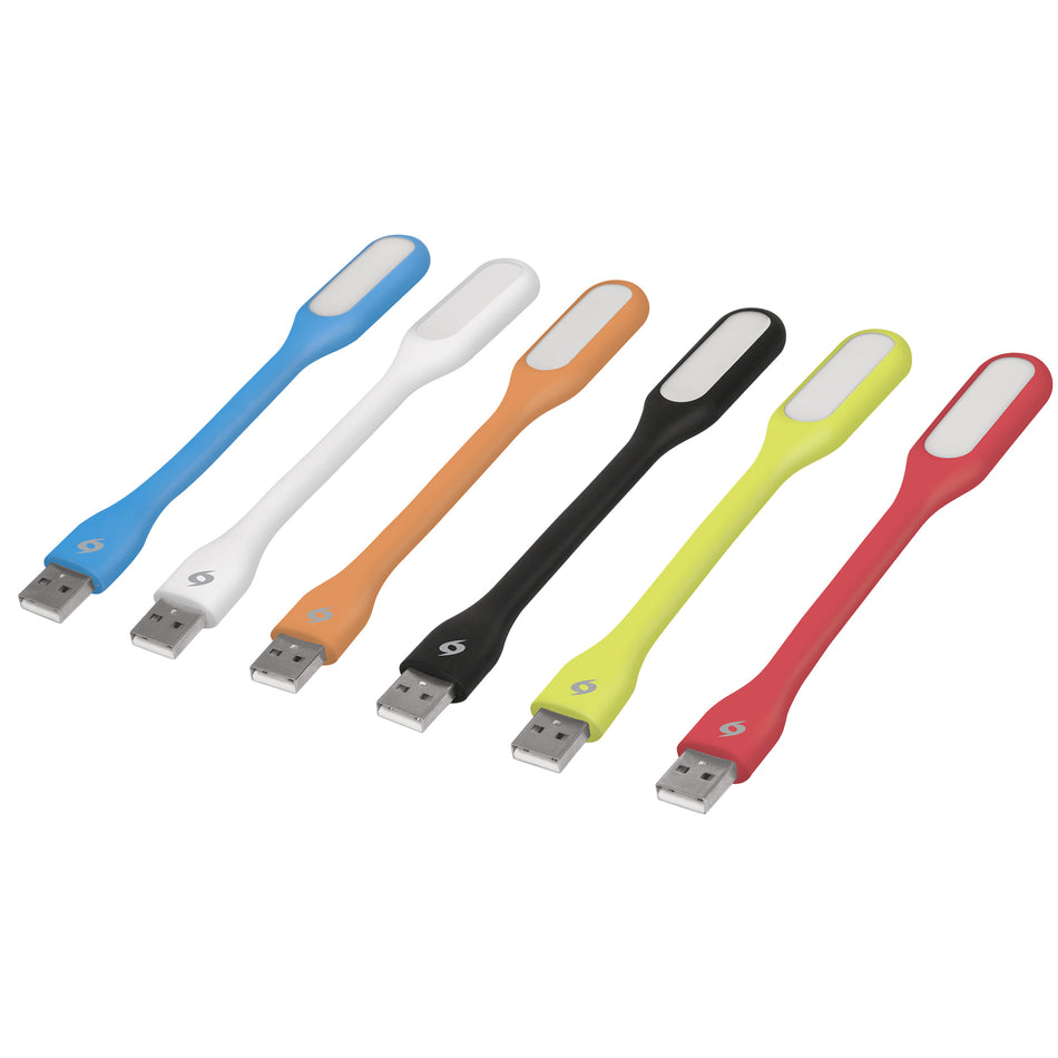 Mini-lámpara flexible de 5 LEDs 1W para puerto USB, Volteck SKU LUZ-USB0