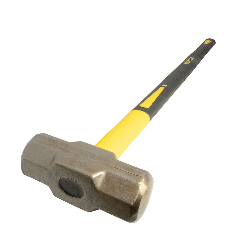 MARRO OCTAGONAL CABEZA FORJADA CON MANGO LARGO DE FIBRA DE VIDRIO DE 36", 14 LB SKU MARR14FV0