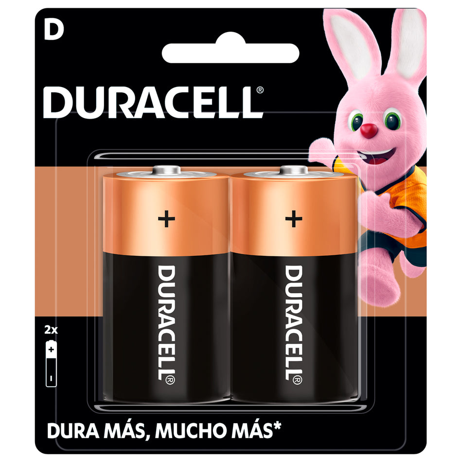 PILA ALCALINA DURACELL® "D", 2 PIEZAS SKU MN13000