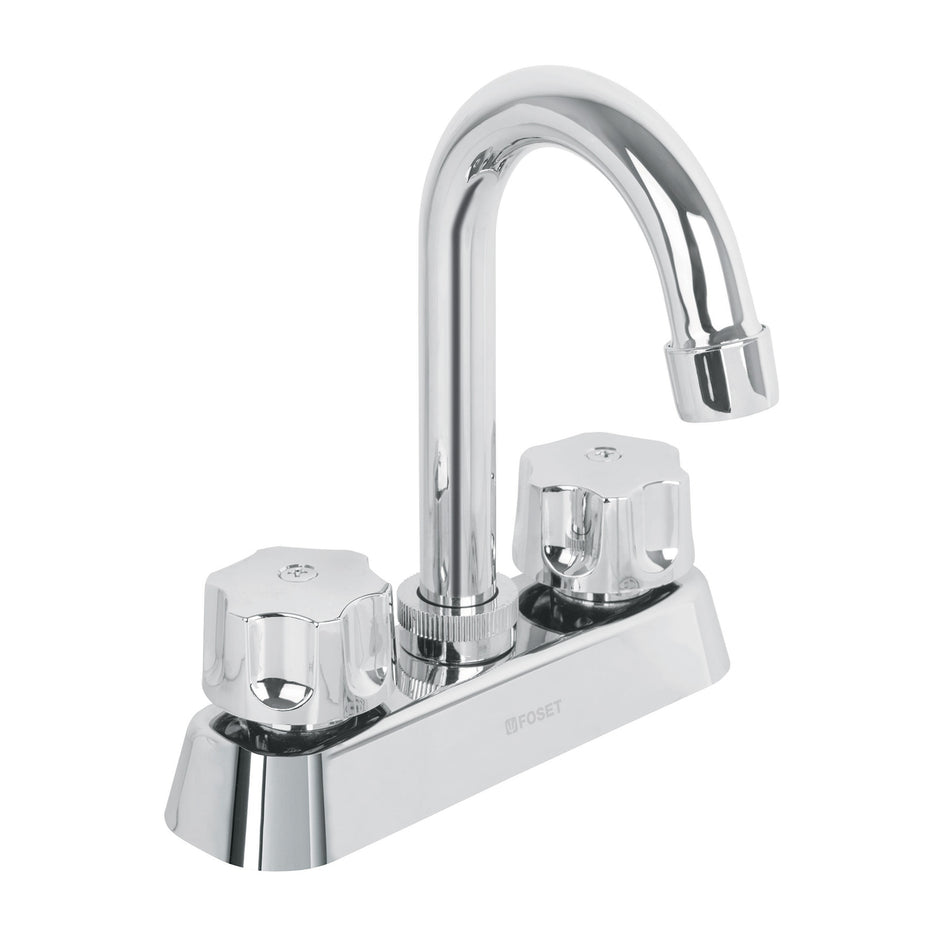 Mezcladora plástica 4' p/lavabo, cuello tipo bar, hex Basic SKU MP-060