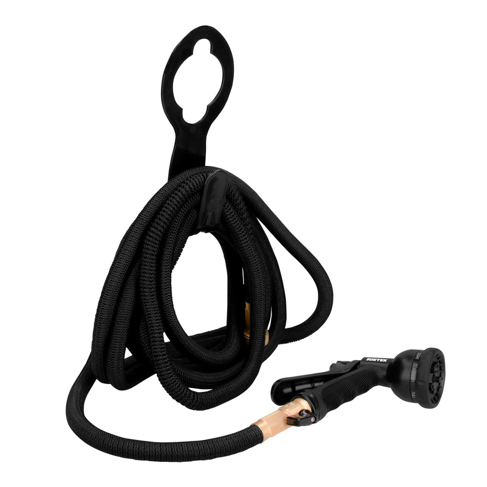 MANGUERA PARA JARDAN PLANA CON PISTOLA PARA RIEGO 2 CAPAS 3/4", 15 M SKU MPP150