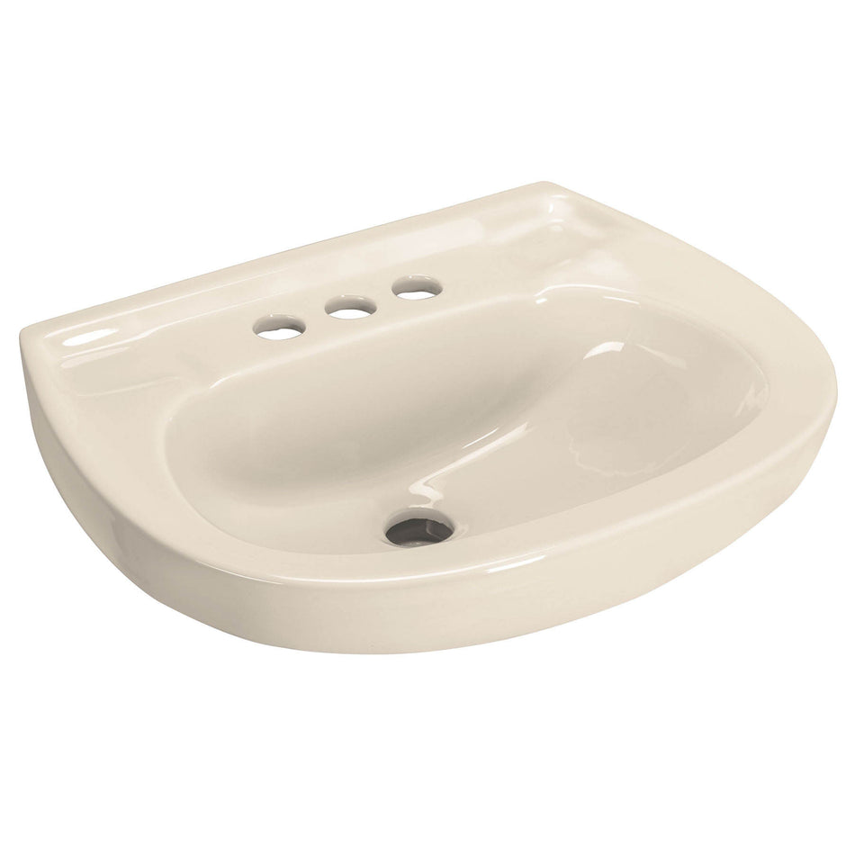 Lavabo cerámico con rebosadero, marfil, FOSET SKU MUBA-10M