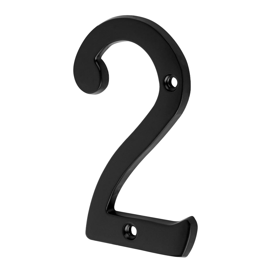 NUMERO 2 DE LATON SOLIDO 4', NEGRO, HERMEX SKU NUCH-2N