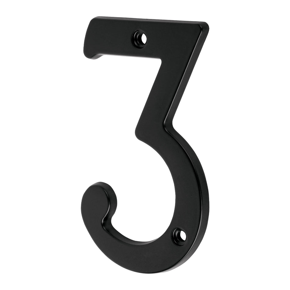 NUMERO 3 DE LATON SOLIDO 4', NEGRO, HERMEX SKU NUCH-3N