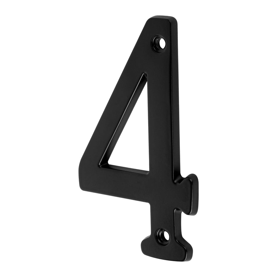 NUMERO 4 DE LATON SOLIDO 4', NEGRO, HERMEX SKU NUCH-4N