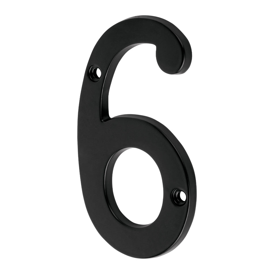 NUMERO 6 DE LATON SOLIDO 4', NEGRO, HERMEX SKU NUCH-6N