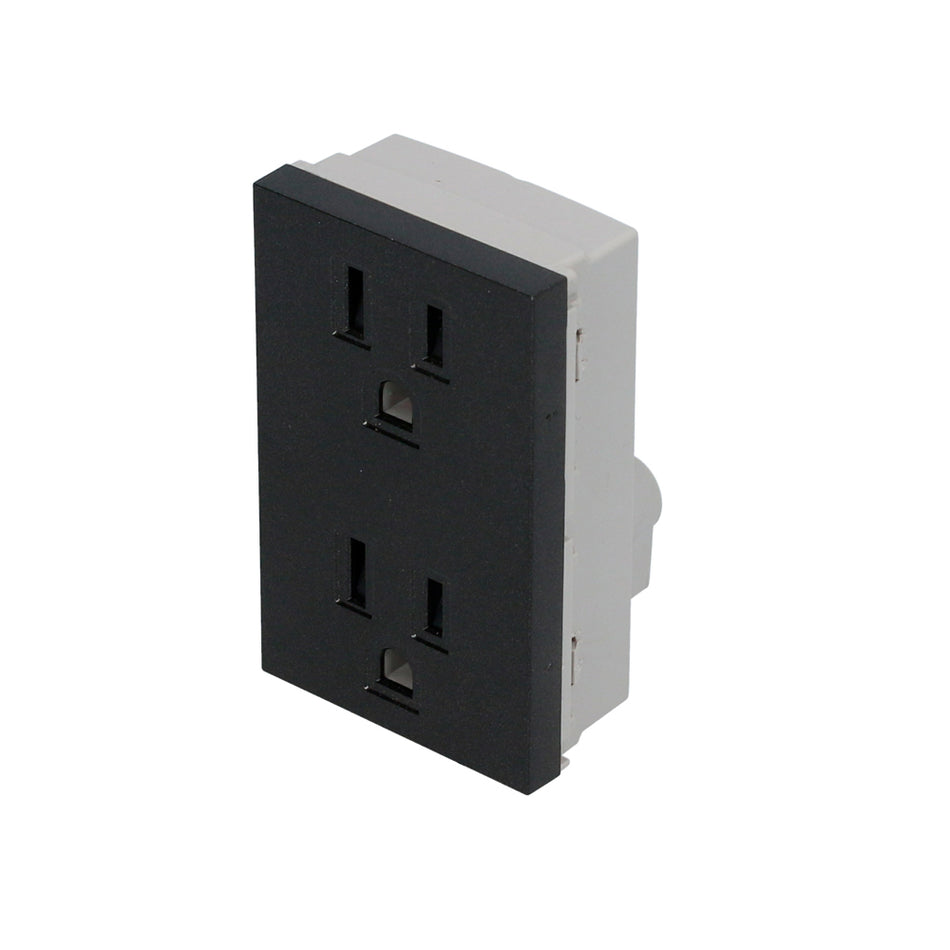 CONTACTO DAšPLEX 1/1, LANEA PREMIUM, COLOR NEGRO SKU P612N0