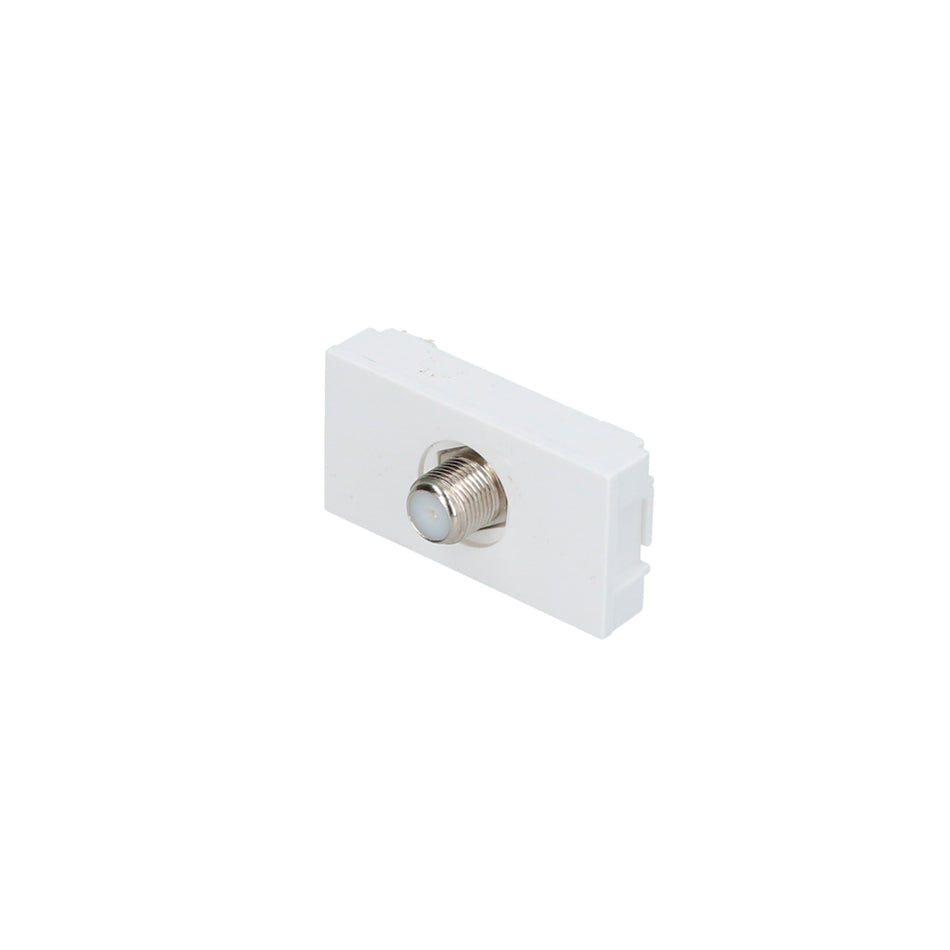 TOMA PARA TV 1/3, LANEA PREMIUM, COLOR BLANCO SKU P614B0