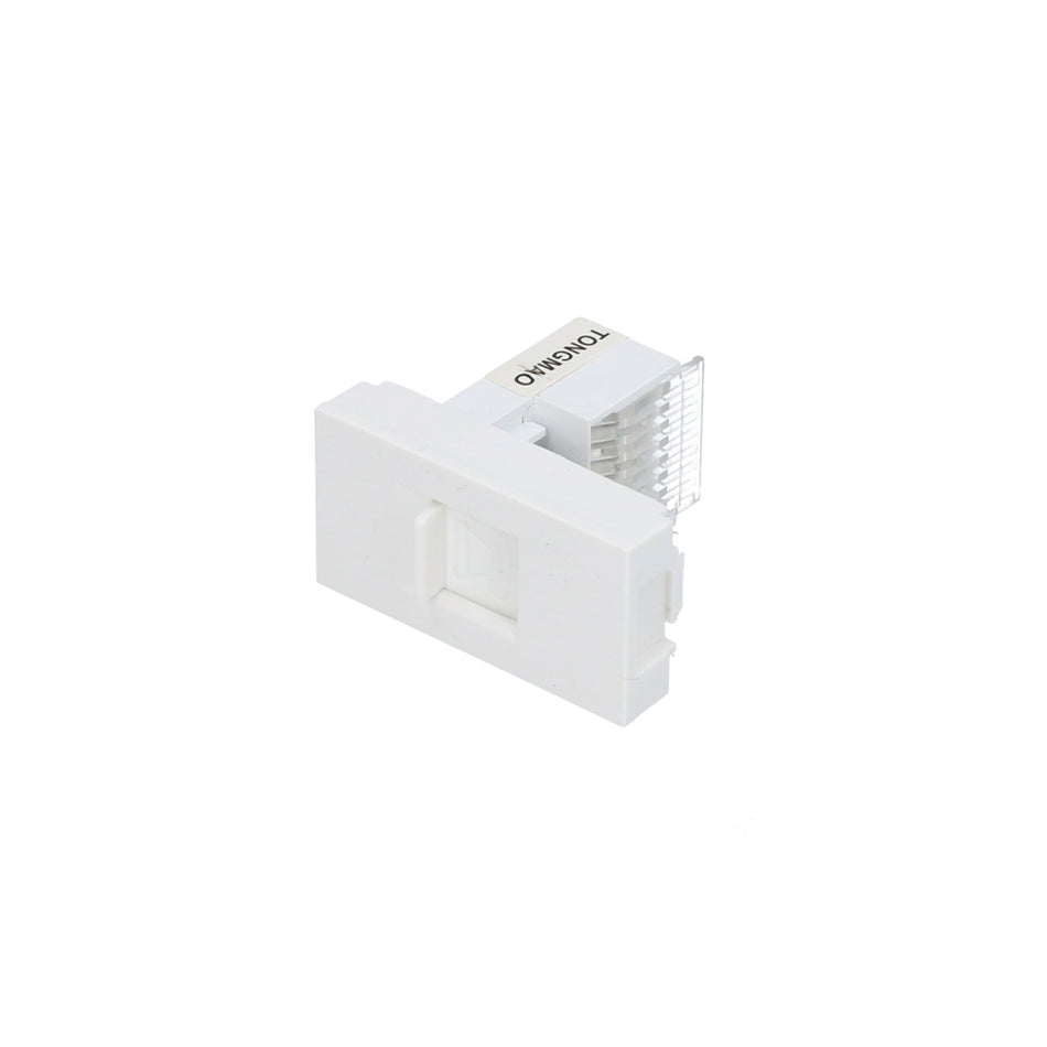 TOMA PARA TELEFONO 1/3, LANEA PREMIUM, COLOR BLANCO SKU P615B0