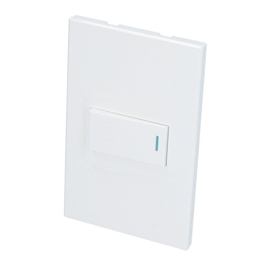 PLACA 1 INTERRUPTOR 1/3, LANEA PREMIUM, COLOR BLANCO SKU P619B0