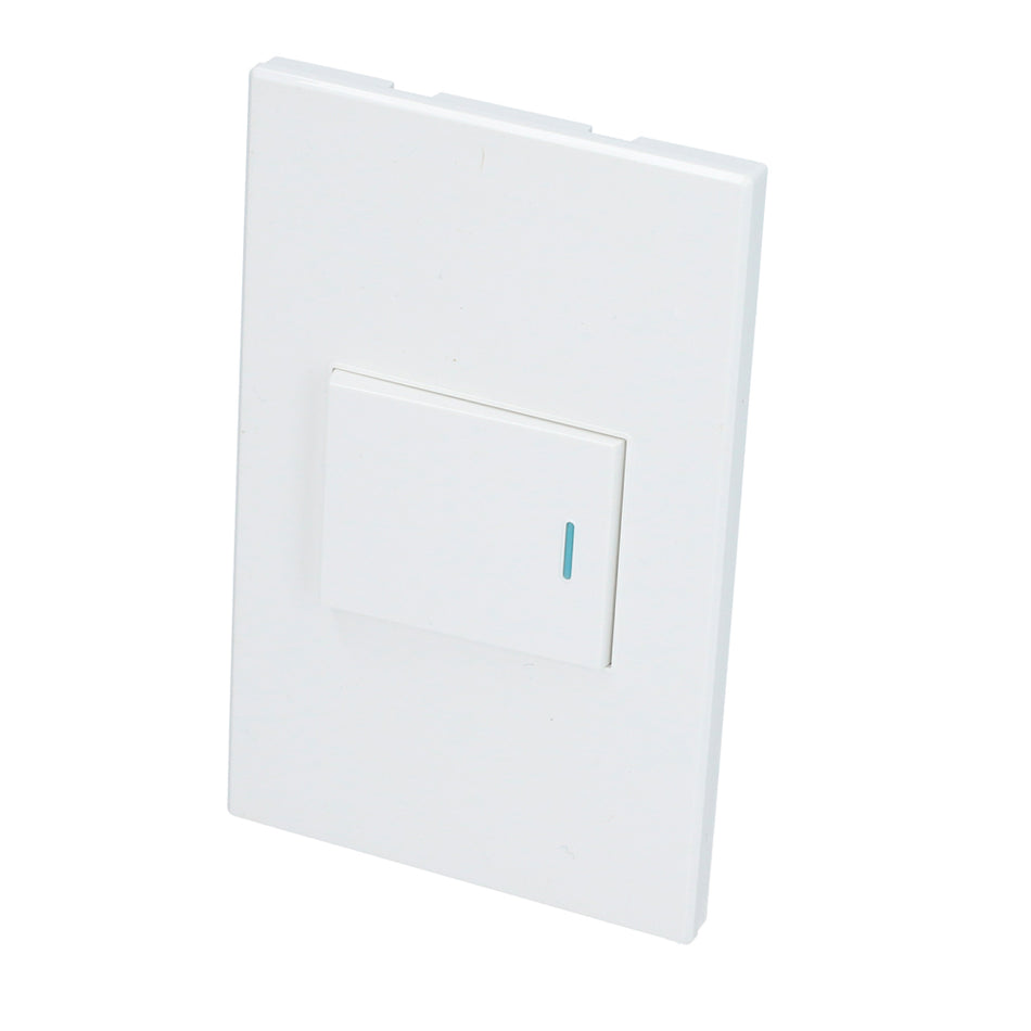 PLACA 1 INTERRUPTOR 1/2, LANEA PREMIUM, COLOR BLANCO SKU P620B0