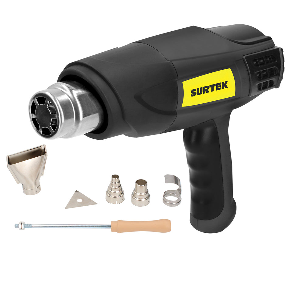 PISTOLA DE CALOR 50° C A 550°C 1800 W 120 V ENFRIAMIENTO RAPIDO SKU PC6180