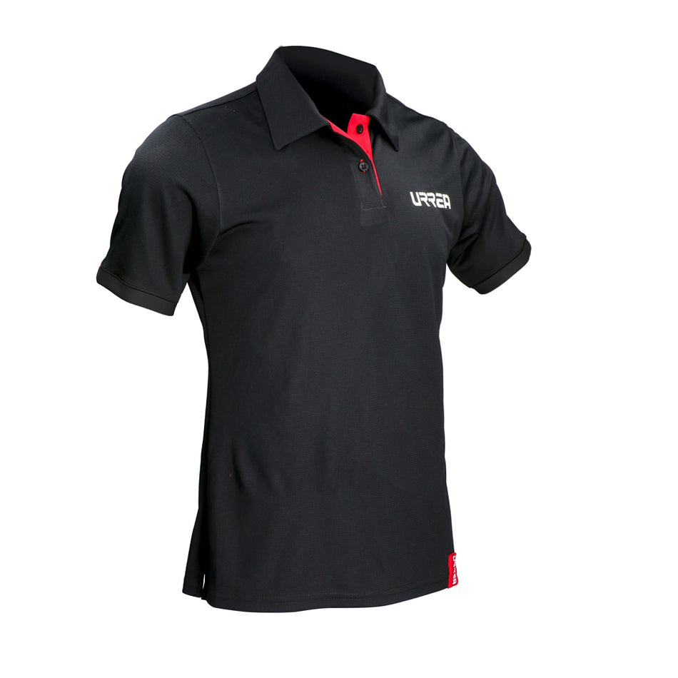 Playera tipo polo dry fit para caballero color negro talla L SKU PCFIL