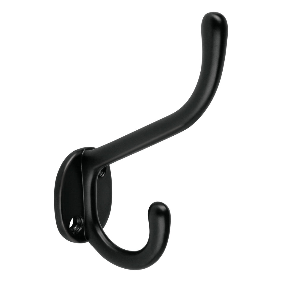 GANCHO DOBLE LARGO Y CORTO TIPO PERCHERO, NEGRO, HERMEX SKU PEPU-16
