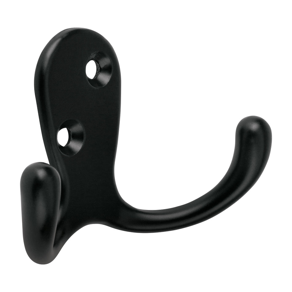 GANCHO DOBLE TIPO PERCHERO, NEGRO, HERMEX SKU PEPU-26