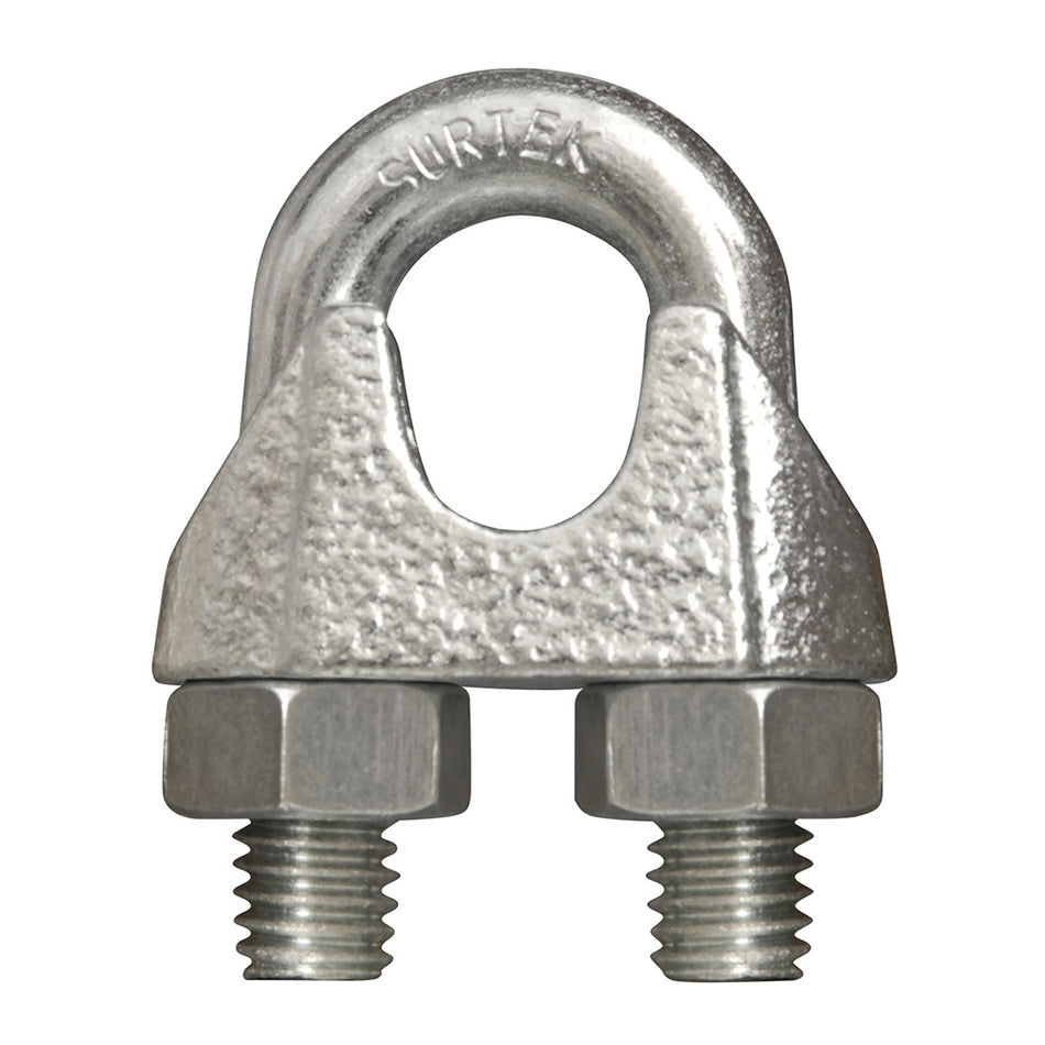 PERRO DE HIERRO MALEABLE PARA CABLE DE ACERO TIPO ALEMAN 1/8" SKU PER1A0