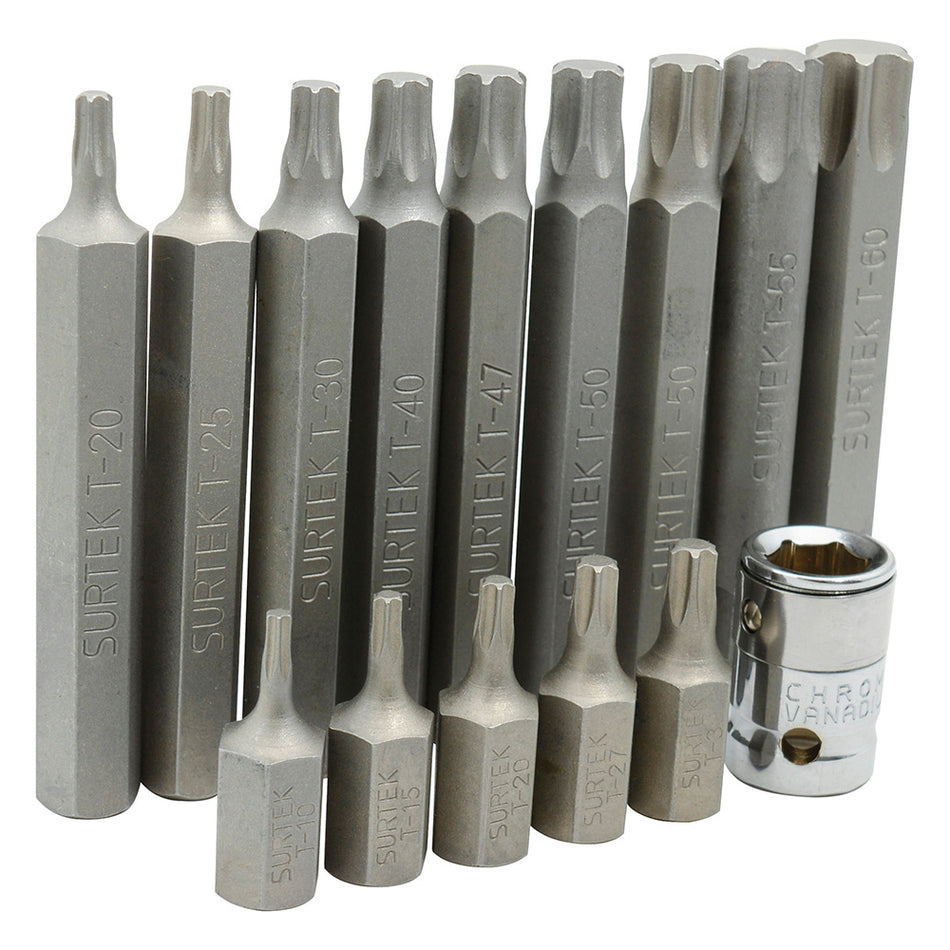 JUEGO DE PUNTAS TORX HEXAGONO DE 3/8", 15 PIEZAS EN BLISTER SKU PFB150