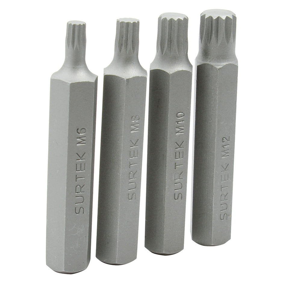 JUEGO DE PUNTAS BRISTOL HEXAGONO DE 1/4", 4 PIEZAS SKU PFB40