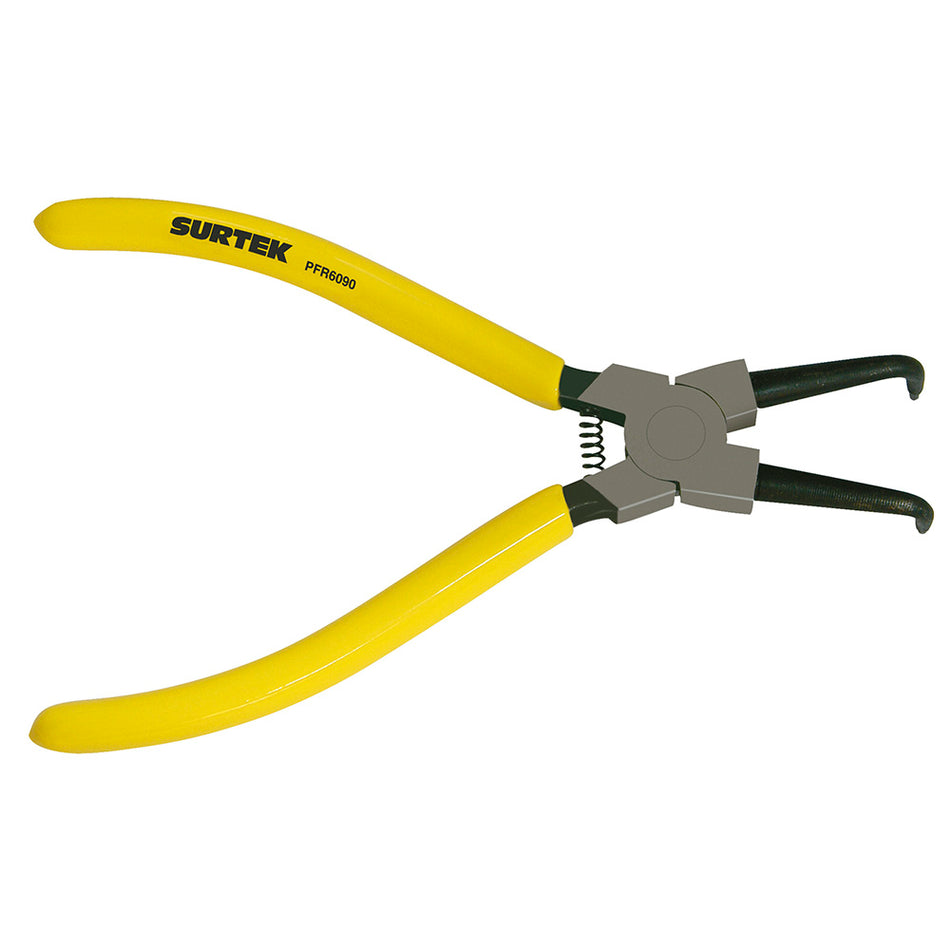 PINZA PARA ANILLOS DE RETENCION FIJAS INTERNO 1.8 MM ANGULO DE 90° DOBLE MANGO DE VINIL SKU PFR60900