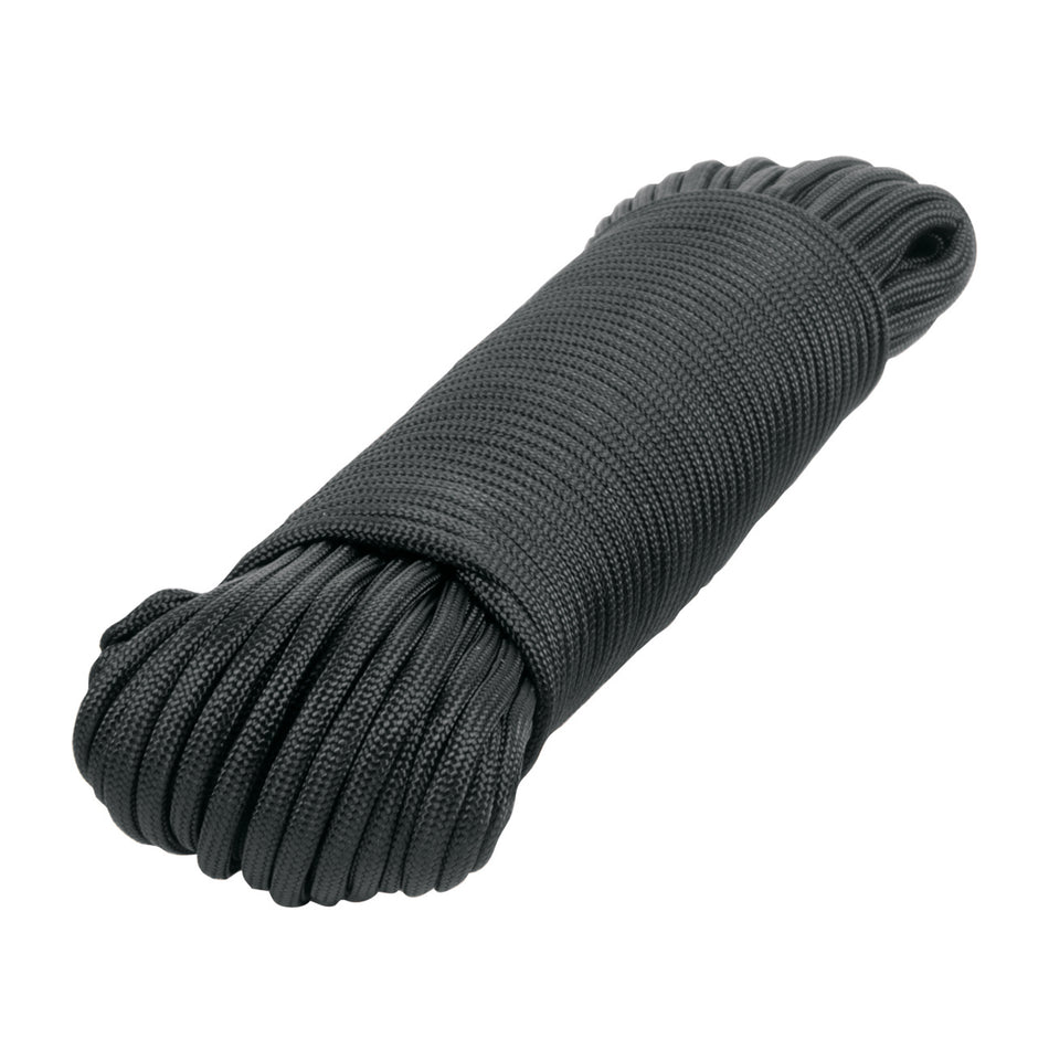 Piola de Nylon Paracord de 4mm x 30 m, negro, Fiero SKU PIO-430NN