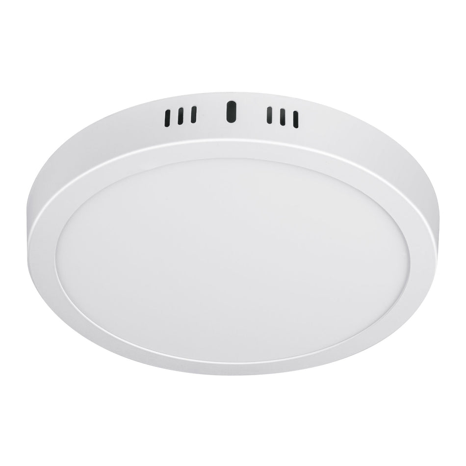 Luminario LED tipo plafón 18 W, redondo, luz cálida, blanco SKU PLA-207LC0