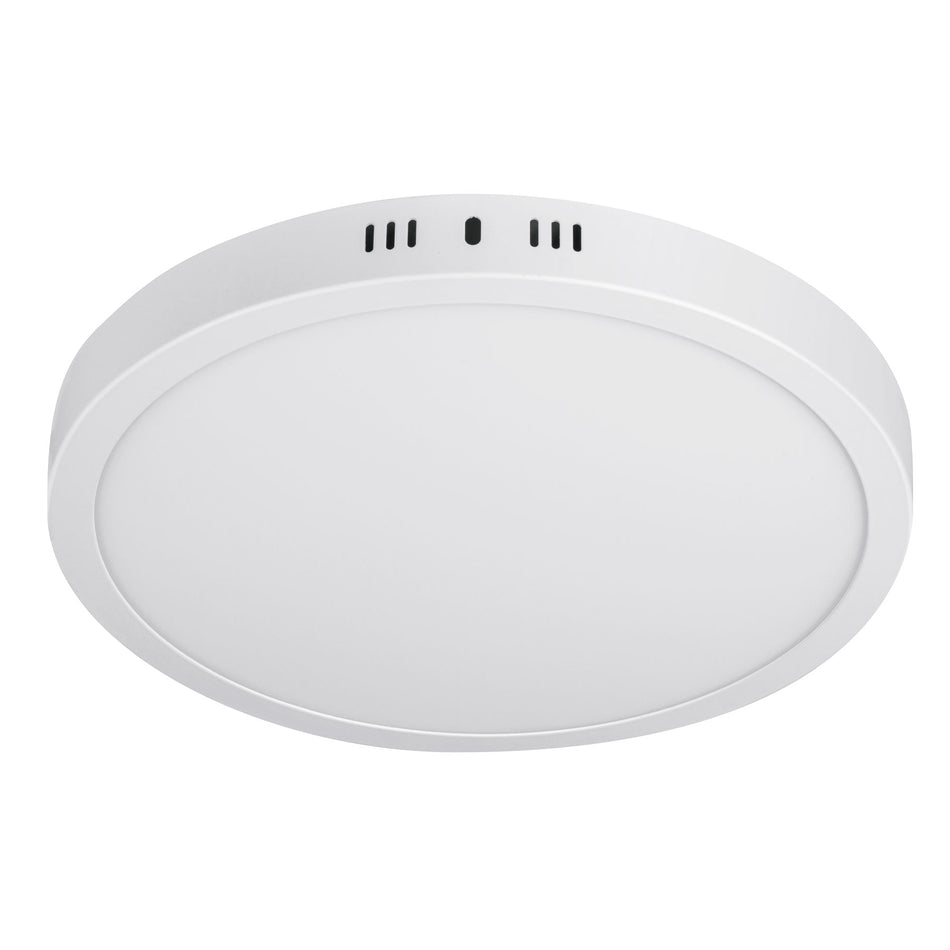 Luminario LED tipo plafón 24 W, redondo, luz cálida, blanco SKU PLA-209LC0