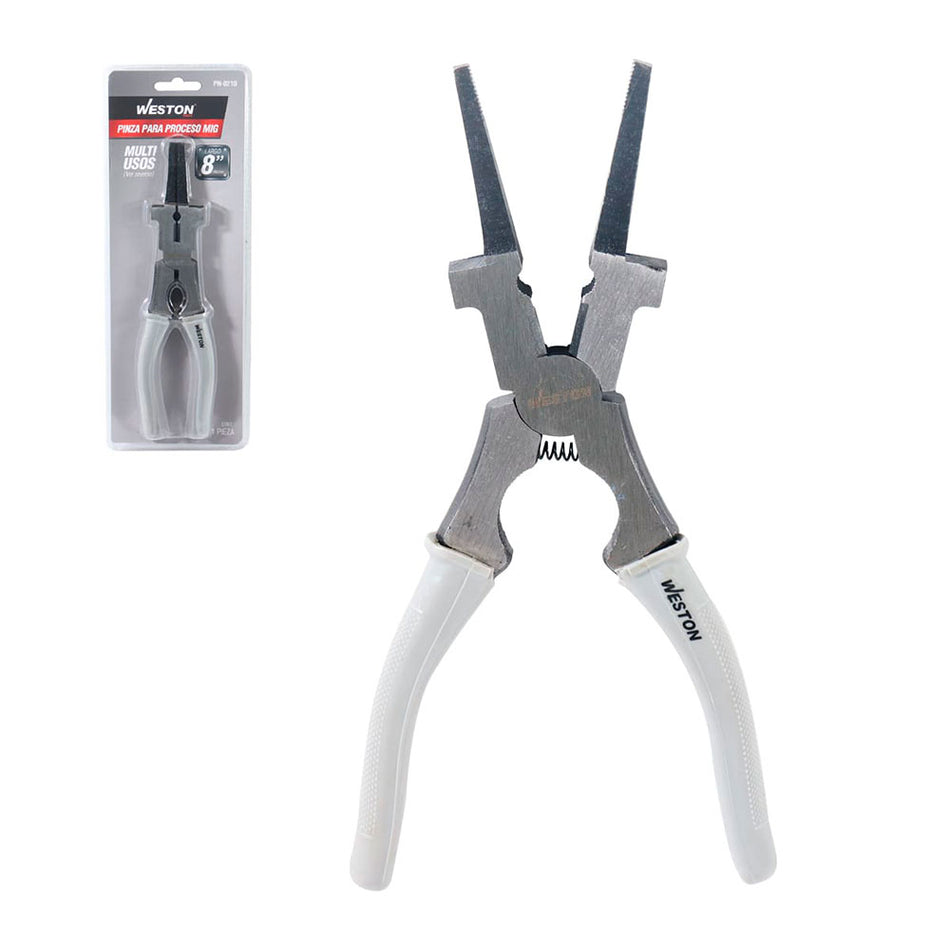 PINZA PARA PROCESO MIG 8" (CAJA C/6 PZAS - PRECIO X PIEZA) SKU PN-02100