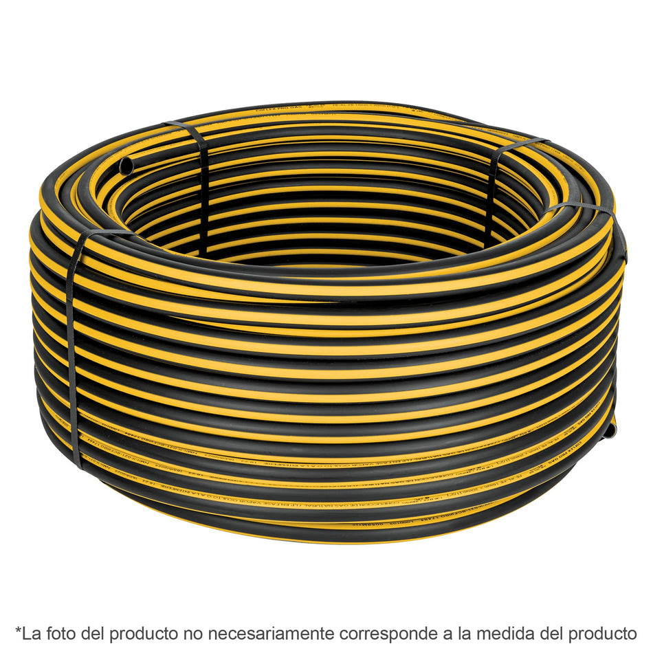 Metro de manguera para gas, 3/4' PE-AL-PE en rollo de 100m SKU PPG-34100