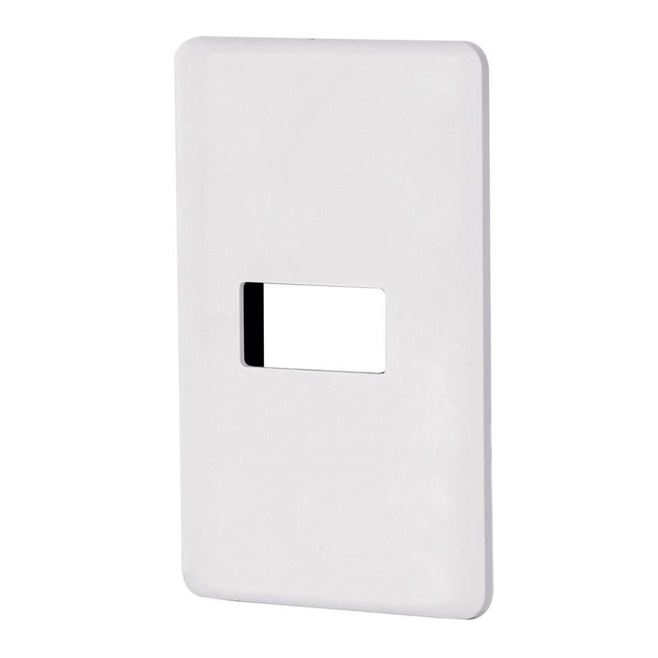 Placa 1 módulo de ABS, blanca, Volteck Basic SKU PPSE-B0